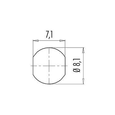 Assembly instructions / Panel cut-out 99 9211 400 04 - Snap-In Male panel mount connector, Contacts: 4, unshielded, solder, IP67
