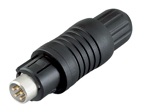 Ilustración 99 4909 00 04 - Push Pull Conector de cable macho, Número de contactos: 4, 3,5-5,0 mm, blindable, soldadura, IP67