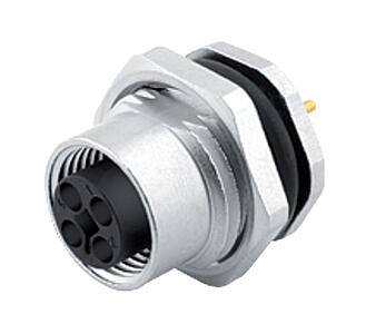 Automation Technology - Voltage and Power Supply--Female panel mount connector_813_4_FD_RWMont