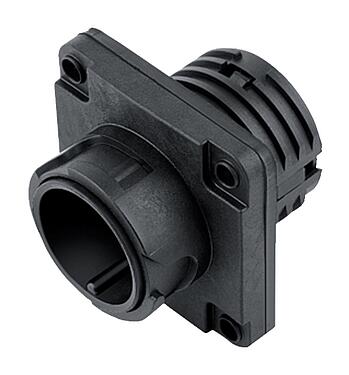 Illustration Bayonet Male panel mount connector, Contacts: 4+PE, unshielded, crimping (Crimp contacts must be ordered separately), IP68/IP69K, UL 2238, VDE, Front mounting, UV resistant