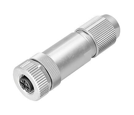 Illustration M12 Female cable connector, Contacts: 5, 5.0-8.0 mm, shieldable, screw clamp, IP67, UL 2238, iris spring