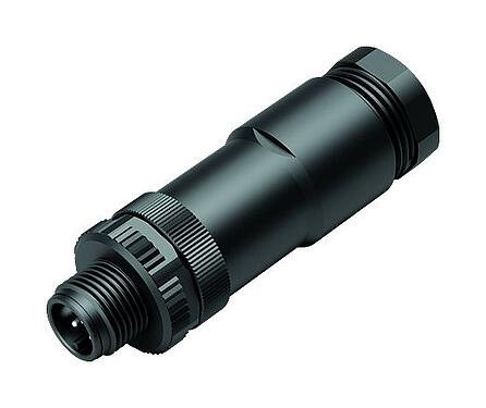Illustration M12 Duo-connecteur mâle, Contacts: 4, 2.1-3.0 mm (2 câble) ou 4-5 mm (2 câble), non blindé, pince à visser, IP67, UL 2238