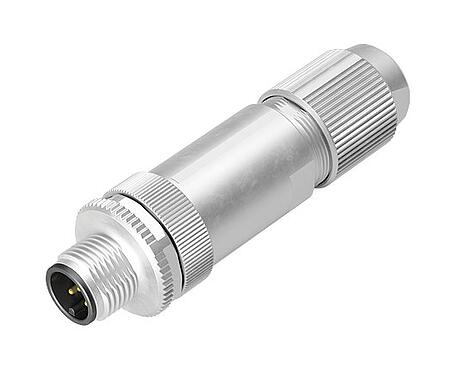 Ilustración M12 Conector de cable macho, Número de contactos: 5, 5,0-8,0 mm, blindable, abrazadera de alambre, IP67, Pluma de iris