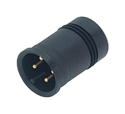 Illustration M12 Encastrable mâle, Contacts: 4, non blindé, souder, IP67, Montage frontal