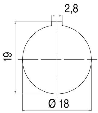 Assembly instructions / Panel cut-out 99 0603 00 02 - Male panel mount connector, Contacts: 2, unshielded, solder, IP40