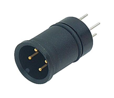 Illustration M12 Encastrable mâle, Contacts: 4, non blindé, THT, IP67