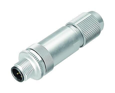 Illustration M12 Male cable connector, Contacts: 5, 5.0-8.0 mm, shieldable, screw clamp, IP67, UL 2238, iris spring
