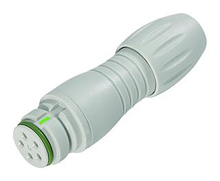 Snap-In Connecteur femelle, Contacts: 12, 6,0-8,0 mm, non blindé, souder, IP67