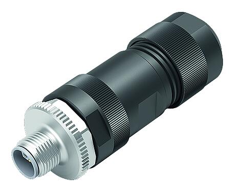 Ilustración 99 0639 37 05 - M12-L Conector de cable macho, Número de contactos: 4+FE, 8,0-13,0 mm, sin blindaje, tornillo extraíble, IP67, M12x1,0, UL 2237 en preparación, con conexión de PE