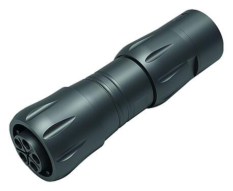 Ilustración Bayoneta Conector de cable hembra, Número de contactos: 4+3+PE, 7,0-17,0 mm, sin blindaje, crimpado (los contactos de crimpado deben pedirse por separado), IP68/IP69K, UL 2238, VDE, UV-Beständig, racor para manguera protectora