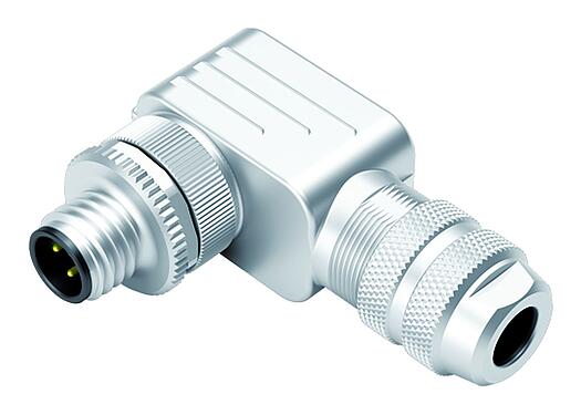 Illustration 99 1429 820 04 - M12 Connecteur mâle coudé, Contacts: 4, 6,0-8,0 mm, blindable, pince à visser, IP67, UL