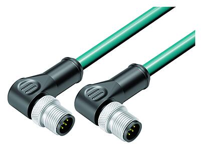 Automation Technology - Data Transmission--Connecting cable 2 male angled connector_VL_WSM12-77-3527_WSM12-77-3527-34708_schirm_blgr