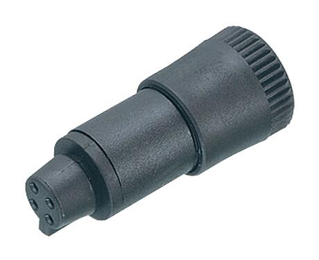 Vista en 3D 09 9764 70 04 - Snap-In Conector de cable hembra, Número de contactos: 4, 2,5-4,0 mm, sin blindaje, soldadura, IP40