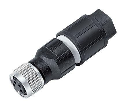 Illustration 99 3376 550 04 - M8 Female cable connector, Contacts: 4, 2.5-5.0 mm, unshielded, IDC, IP67