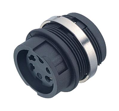 Illustration 99 0604 00 02 - Female panel mount connector, Contacts: 2, unshielded, solder, IP40