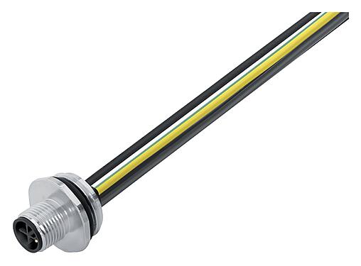 Illustration 76 0441 0136 00034-0200 - M12 Embase mâle, Contacts: 4, non blindé, fils, IP68, UL, M20x1,5