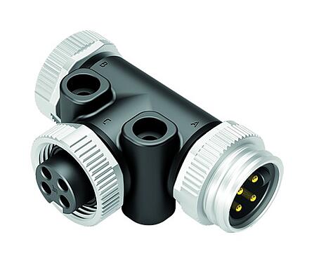 Illustration 7/8" Twin distributor, Contacts: 4, unshielded, IP68