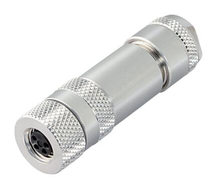Illustration M8 Female cable connector, Contacts: 4, 4.0-5.5 mm, shieldable, screw clamp, IP67, UL 2238, iris spring