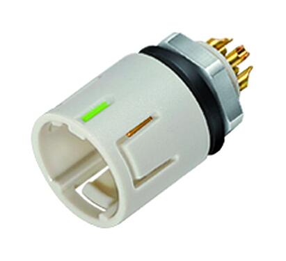 Illustration 99 9215 400 05 - Snap-In Male panel mount connector, Contacts: 5, unshielded, solder, IP67