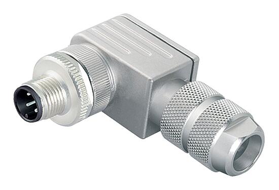 Illustration 99 3727 820 04 - M12 Connecteur mâle coudé, Contacts: 4, 5,0-8,0 mm, blindable, pince à visser, IP67, UL