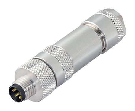 Ilustración 99 3361 100 03 - M8 Conector de cable macho, Número de contactos: 3, 4,0-5,5 mm, blindable, tornillo extraíble, IP67, UL