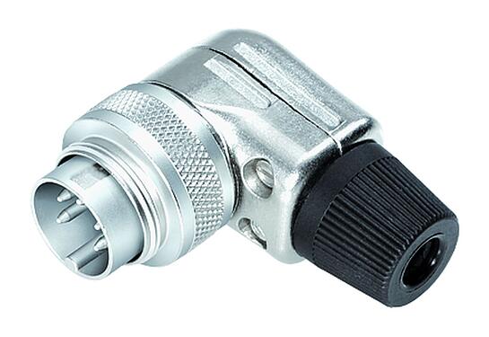 3D View 99 0143 10 06 - M16 Male angled connector, Contacts: 6 (06-a), 4.0-6.0 mm, shieldable, solder, IP40
