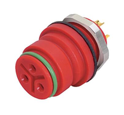 Illustration 99 9128 50 08 - Snap-In IP67 Female panel mount connector, Contacts: 8, unshielded, solder, IP67, VDE