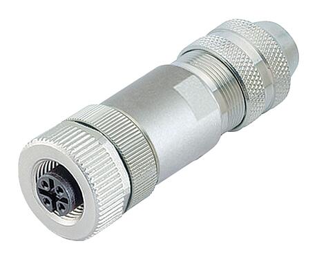 Ilustración (puede variar) M12 Conector de cable hembra, Número de contactos: 5, 6,0-8,0 mm, blindable, tornillo extraíble, IP67, UL 2238, con anillo de protección