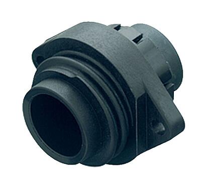 Illustration 09 0203 00 07 - RD24 Male panel mount connector, Contacts: 6+PE, unshielded, crimping (Crimp contacts must be ordered separately), IP67