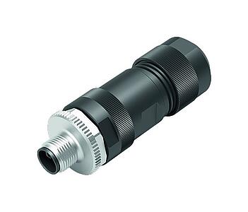 Tecnología de automatización - voltaje y fuente de alimentación--Conector de cable macho_823_1_KS_L_4pol_schwarz