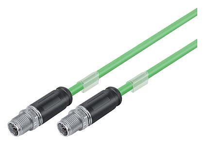 Automation Technology - Data Transmission--Connecting cable 2 male cable connectors_825-X_VL_KS_KS