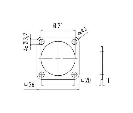 Scale drawing Seal, Free of silicone and silicone containing substances