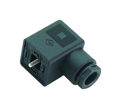 Illustration Female power connector, Contacts: 2+PE, 6.0-8.0 mm, unshielded, screw clamp, IP40 without seal, PG 9, Circuit P10