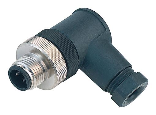 3D View 99 2429 24 03 - 1/2 UNF Male angled connector, Contacts: 2+PE, 4.0-6.0 mm, unshielded, screw clamp, IP67, UL