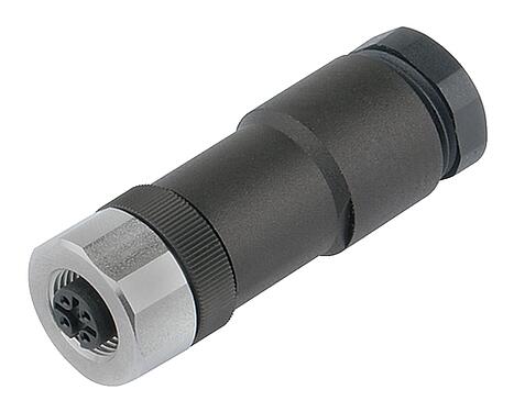 Illustration M12 Duo-connecteur femelle, Contacts: 4, 2.1-3.0 mm (2 câble) ou 4-5 mm (2 câble), non blindé, pince à visser, IP67, UL 2238