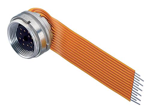 Ilustración M16 Toma de brida, Número de contactos: 12 (12-a), sin blindaje, THT, IP40, M18x0,75, Montaje en pared