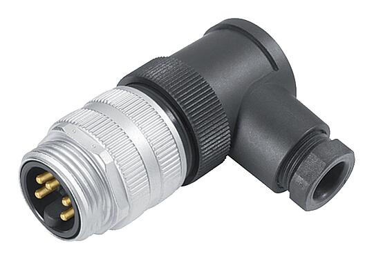 Illustration 99 2441 52 03 - Male angled connector, Contacts: 2+PE, 6.0-8.0 mm, unshielded, screw clamp, IP67, UL, VDE