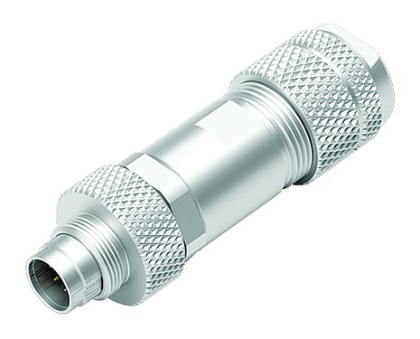 Illustration M9 Male cable connector, Contacts: 8, 4.0-5.5 mm, shieldable, solder, IP67, iris spring