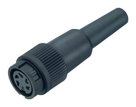 3D View 99 0602 00 02 - Female cable connector, Contacts: 2, 3.0-6.0 mm, unshielded, solder, IP40