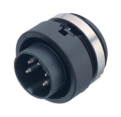 Illustration 99 0607 00 03 - Male panel mount connector, Contacts: 3, unshielded, solder, IP40