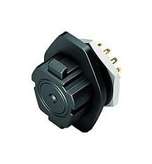 Connectors for medical applications--Female panel mount connector_570_ELC_4_FD_schwarz_loet