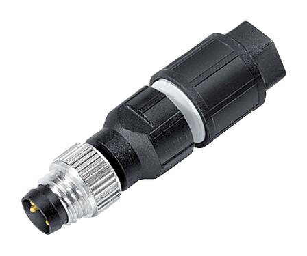 Illustration M8 Male cable connector, Contacts: 3, 2.5-5.0 mm, unshielded, IDC, IP67, UL
