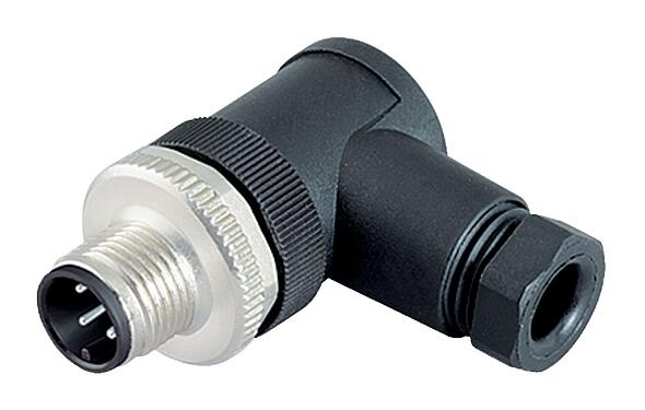 Illustration 99 0487 52 08 - M12 Male angled connector, Contacts: 8, 6.0-8.0 mm, unshielded, screw clamp, IP67, UL