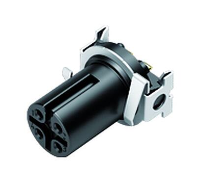 Illustration 09 0434 601 05 - M12 Encastrable femelle, Contacts: 5, blindable, SMT, IP67, pour SMT