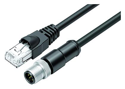 Automation Technology - Data Transmission--Connecting cable male cable connector - RJ45 connector_VL_RJ45_77-9753_KS-77-3529-64708_black