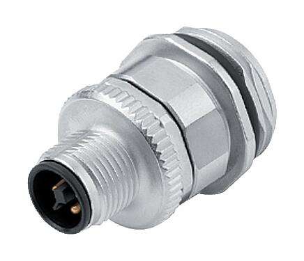 Illustration 99 0633 500 04 - M12 Male panel mount connector, Contacts: 4, unshielded, screw clamp, IP68, UL, VDE, M20x1.5