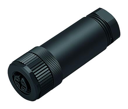 Illustration 99 0430 57 04 - M12 Female cable connector, Contacts: 4, 6.0-8.0 mm, unshielded, screw clamp, IP67, UL