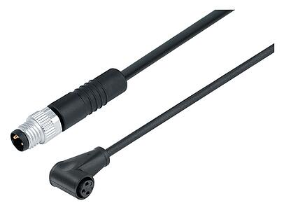 Automation Technology - Sensors and Actuators--Male cable connector - female angled connector_765_0_15_DG_SK