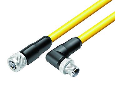 Technologie d’automatisation - alimentation en tension et électrique--Connecteurs mâle coudé - connecteurs femelle_823_VL_KD_WS_PUR_yellow