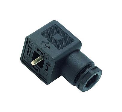 Illustration Female power connector, Contacts: 3+PE, 6.0-8.0 mm, unshielded, screw clamp, IP40 without seal, VDE, ESTI+, PG 9